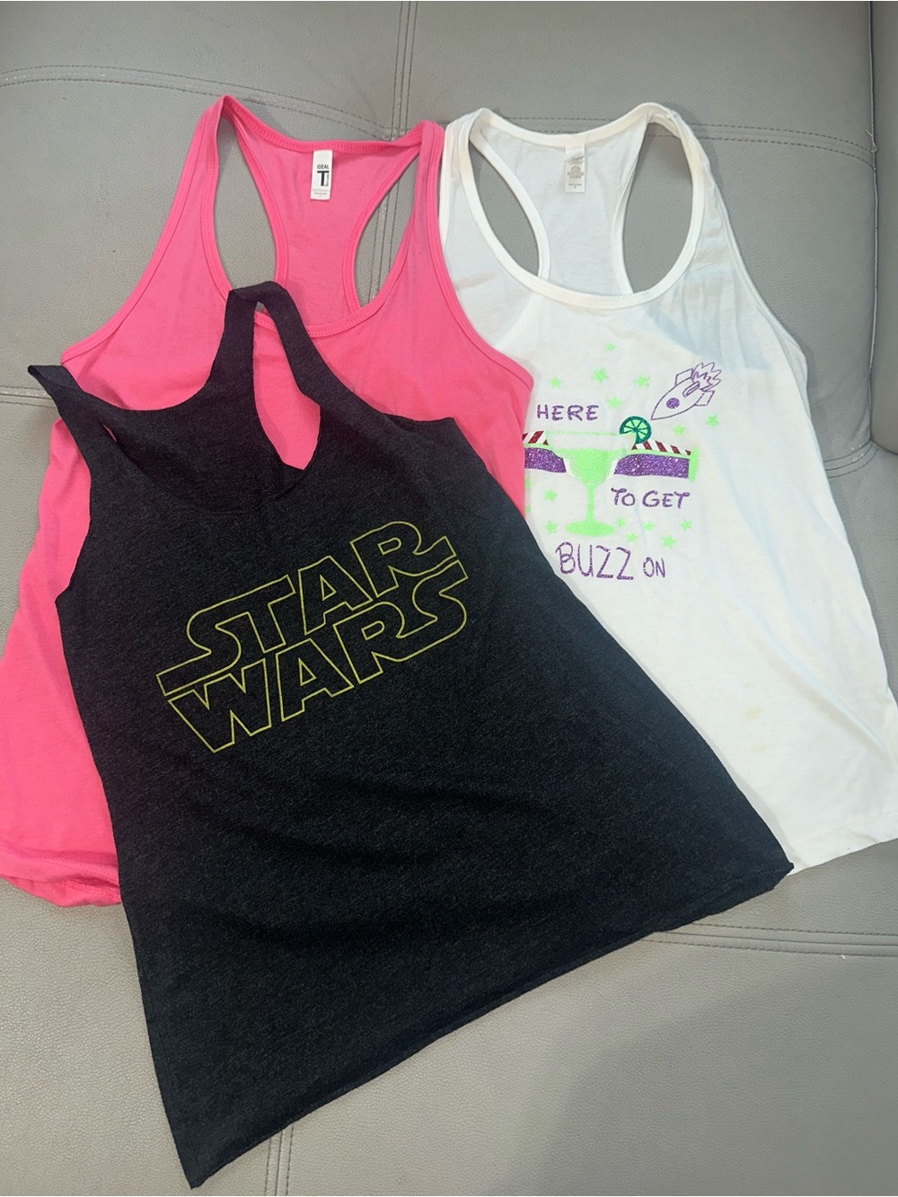 Set for 3 Racerback Tank Tops